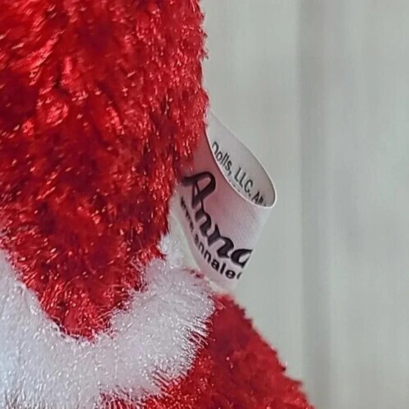 Annalee Dolls Felt Cozy Christmas Moose Reindeer Brown Red 8" 2012 New - Picture 10 of 10